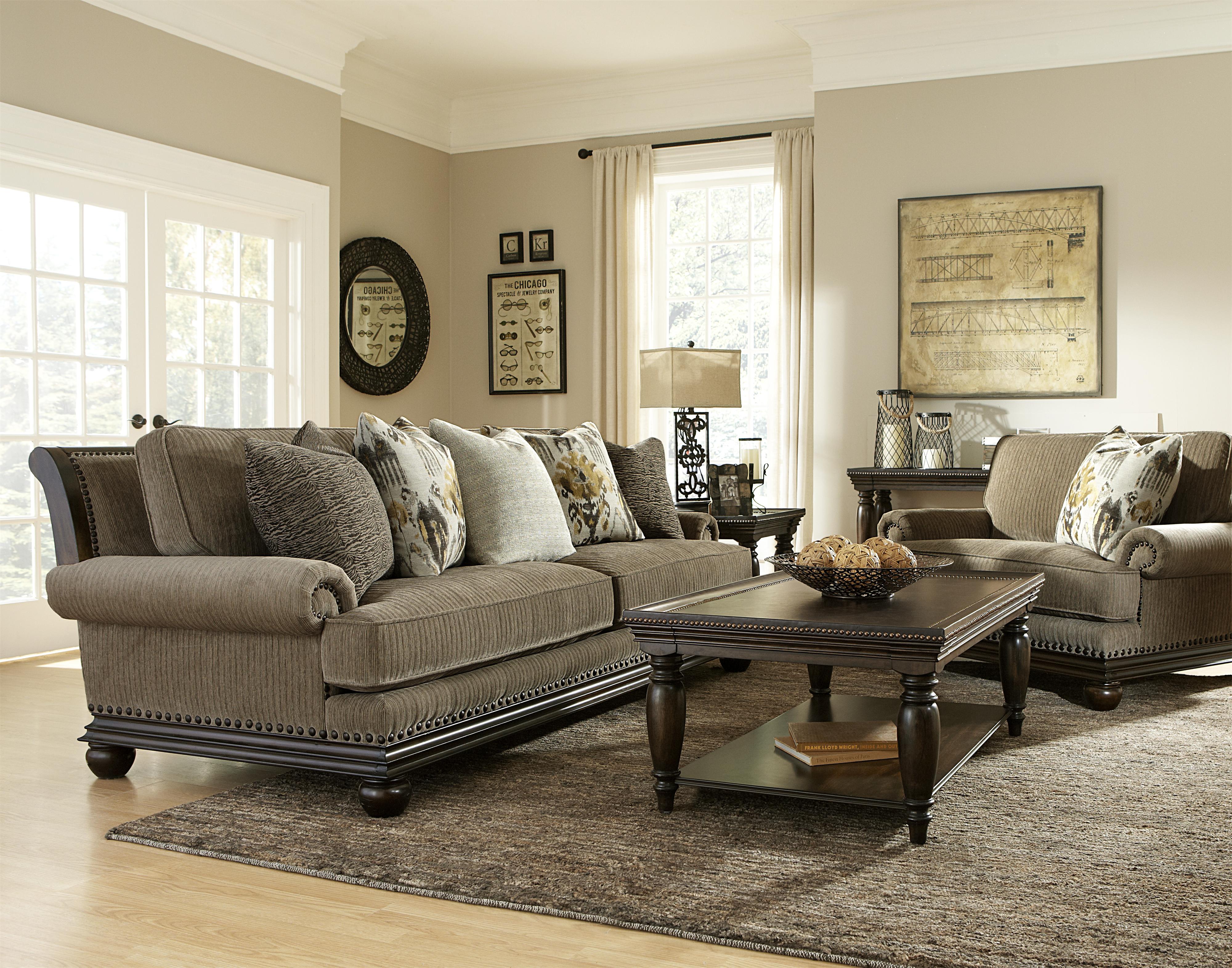 Nailhead Living Room Sets